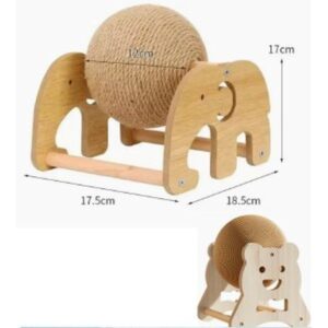 Rotating Cat Scratcher Ball Toy