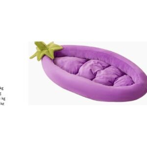 Eggplant-Shaped Pet Bed